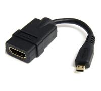 StarTech.com 5in High Speed HDMI Adapter Cable - HDMI to HDMI Micro - F/M - 5 in