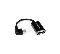 StarTech.com 5in Right Angle Micro USB to USB OTG Host Adapter M/F