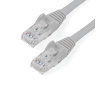 StarTech.com 5m CAT6 Ethernet Cable - Grey CAT 6 Gigabit Ethernet Wire -650MHz 100W PoE RJ45 UTP Network/Patch Cord Snagless w/Strain Relief Fluke Tested/Wiring is UL Certified/TIA