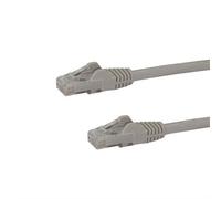 StarTech.com 5m CAT6 Ethernet Cable - Grey CAT 6 Gigabit Ethernet Wire -650MHz 100W PoE RJ45 UTP Network/Patch Cord Snagless w/Strain Relief Fluke Tested/Wiring is UL Certified/TIA