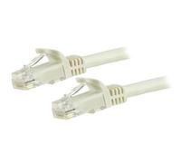 StarTech.com 5m CAT6 Ethernet Cable - White CAT 6 Gigabit Ethernet Wire -650MHz 100W PoE RJ45 UTP Network/Patch Cord Snagless w/Strain Relief Fluke Tested/Wiring is UL Certified/TIA
