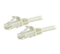 StarTech.com 5m CAT6 Ethernet Cable - White CAT 6 Gigabit Ethernet Wire -650MHz 100W PoE RJ45 UTP Network/Patch Cord Snagless w/Strain Relief Fluke Tested/Wiring is UL Certified/TIA