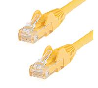 StarTech.com 5m CAT6 Ethernet Cable - Yellow CAT 6 Gigabit Ethernet Wire -650MHz 100W PoE RJ45 UTP Network/Patch Cord Snagless w/Strain Relief Fluke Tested/Wiring is UL Certified/TIA