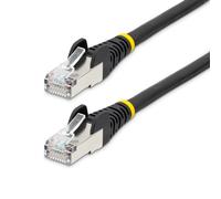 StarTech.com 5m CAT6a Ethernet Cable - Black - Low Smoke Zero Halogen (LSZH) - 10GbE 500MHz 100W PoE++ Snagless RJ-45 w/Strain Reliefs S/FTP Network Patch Cord
