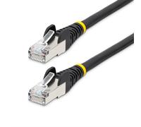 StarTech.com 5m CAT6a Ethernet Cable - Black - Low Smoke Zero Halogen (LSZH) - 10GbE 500MHz 100W PoE++ Snagless RJ-45 w/Strain Reliefs S/FTP Network Patch Cord