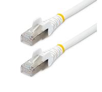 StarTech.com 5m CAT6a Ethernet Cable - White - Low Smoke Zero Halogen (LSZH) - 10GbE 500MHz 100W PoE++ Snagless RJ-45 w/Strain Reliefs S/FTP Network Patch Cord