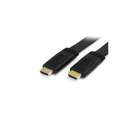 StarTech.com 5m Flat High Speed HDMI Cable with Ethernet - Ultra HD 4k x 2k HDMI Cable - HDMI to HDMI M/M - Flat HDMI Cable (HDMM5MFL)