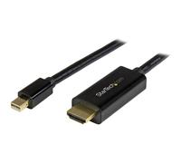 StarTech.com 15ft (5m) Mini DisplayPort to HDMI Cable - 4K 30Hz Video - mDP to HDMI Adapter Cable - Mini DP or Thunderbolt 1/2 Mac/PC to HDMI Monitor/Display - mDP to HDMI Converter Cord
