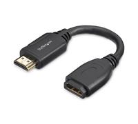 StarTech.com 6" 15cm HDMI Port Saver Cable 4K 60Hz High Speed HDMI 2.0 Exten...