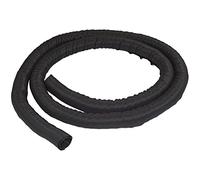 StarTech.com 6.5' (2m) Cable Management Sleeve - Flexible Coiled Cable Wrap - 1.0-1.5" dia. Expandable Sleeve - Polyester Cord Manager/Protector/Concealer - Black Trimmable Cable Organizer