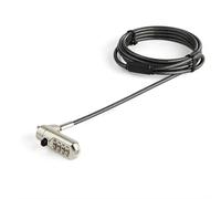 StarTech.com 6.5' (2m) Laptop Cable Lock - Nano Slot Compatible 4 Digit Combination Security Cable Lock - Serialized Anti-Theft Vinyl Coated Steel Cable Lock for Nano Slot Computer/Device
