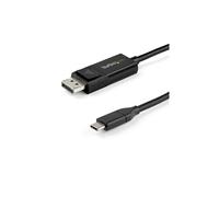 StarTech.com 6ft (2m) USB C to DisplayPort 1.4 Cable 8K 60Hz/4K - Bidirectional DP to USB-C or USB-C to DP Reversible Video Adapter Cable -HBR3/HDR/DSC - USB Type C/TB3 Monitor Cable (CDP2DP142MBD)