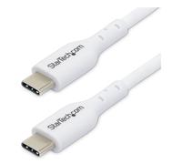 StarTech.com 6.6ft (2m) USB-C Charging Cable, Charge & Sync, 60W (3A) PD, USB 2.0 Laptop Charger Cable - White USB C Charging Cord