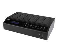StarTech.com 6-Bay Hard Drive Duplicator/Eraser, Standalone 1:5 HDD/SSD Cloner/Copier, USB 3.0/eSATA to SATA Docking Station, Disk Sanitizer/Wiper, DoD Erasing, Cloning Toolless Device (SATDOCK5U3ER)