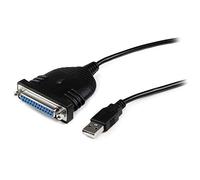 StarTech.com 6 ft / 1.8m USB to DB25 Parallel Printer Adapter Cable - USB to IEEE-1284 Printer Cable - USB A to DB25 M/F (ICUSB1284D25)