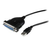 StarTech.com 6 ft / 2m USB to DB25 Parallel Printer Adapter Cable - 2 Meter USB to IEEE-1284 Printer Cable - USB A to DB25 M/F...
