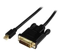StarTech.com 6ft (1.8m) Mini DisplayPort to DVI Cable - Active Mini DP to DVI Adapter Cable - 1080p Video - mDP 1.2 to DVI-D Single Link - mDP or Thunderbolt 1/2 Mac/PC to DVI Monitor