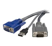 StarTech.com 6 ft Ultra-Thin USB VGA 2-in-1 KVM Cable