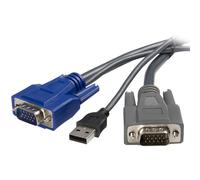 StarTech.com 6 ft Ultra-Thin USB VGA 2-in-1 KVM Cable (SVUSBVGA6) 6 ft/2 m