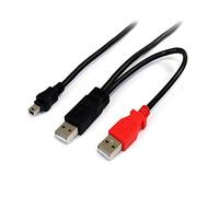 StarTech.com 6 ft USB Y Cable for External Hard Drive - USB A to mini B