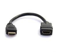 StarTech.com 6 in HDMI Extension Cable - Short HDMI Cable Male to Female - 4K HDMI Cable Extender - 4K 30Hz UHD HDMI Port Saver M/F - High Speed HDMI 1.4 - 28AWG - HDMI Dongle Extender