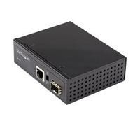 PoE+ Industrial Fiber to Ethernet Media Converter 60W - SFP to RJ45 - Singlemode/Multimode Fiber to Copper Gigabit Ethernet - IP-30/ -40 to +75C