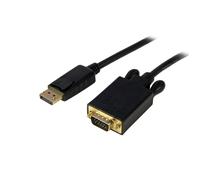 StarTech.com 6ft (1.8m) DisplayPort to VGA Cable - Active DisplayPort to VGA Adapter Cable - 1080p Video - DP to VGA Monitor Cable - DP 1.2 to VGA Converter - Latching DP Connector