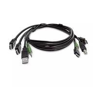 StarTech.com 6ft (1.8m) Dual-HDMI KVM Cable USB 2.0 3.5mm Audio Universally Compatible Combo Cable for KVM Switches TAA Compliant
