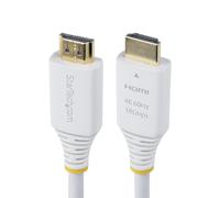 StarTech.com 6ft (1.8m) Premium Certified High Speed HDMI Cable, 4K 60Hz/1440p 144Hz, 18Gbps, UHD HDMI 2.0 Cord, TPE Jacket, White