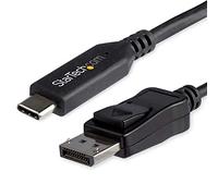 StarTech.com 6ft/1.8m USB C to DisplayPort 1.4 Cable - 4K/5K/8K USB Type-C to DP 1.4 Alt Mode Video Adapter Converter - HBR3/HDR/DSC - 8K 60Hz DP Monitor Cable for USB-C/Thunderbolt 3 (CDP2DP146B)