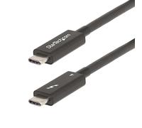 StarTech.com 6ft (2m) Active Thunderbolt 4 Cable, 40Gbps, 100W Power Delivery, 4K/8K Video, Intel-Certified Thunderbolt Cable - Compatible w/ USB4/Thunderbolt 4/ USB 3.2/ USB Type-C/DisplayPort/Thunderbolt 3
