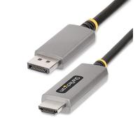 StarTech.com 6ft (2m) DisplayPort to HDMI Adapter Cable 8K 60Hz 4K 144Hz HDR10 DP 1.4 to HDMI 2.1 Active Video Converter DisplayPort Desktop to HDMI Monitor M/M - DisplayPort to HDMI Cord