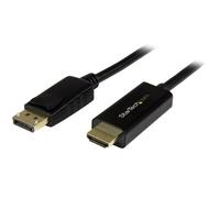 StarTech.com 6ft (2m) DisplayPort to HDMI Cable - 4K 30Hz - DisplayPort to HDMI Adapter Cable - DP 1.2 to HDMI Monitor Cable Converter - Latching DP Connector - Passive DP to HDMI Cord