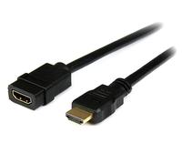 StarTech.com 6ft (2m) HDMI Extension Cable - HDMI Male to Female Cable - 4K HDMI Cable Extender - 4K 30Hz UHD HDMI Cable with Ethernet M/F - High Speed HDMI 1.4 Cable - HDMI Cord Extender