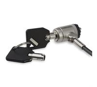 StarTech.com 6ft (2m) Laptop Cable Lock with Keys - Keyed Security Cable Lock for Compatible K-Slot Laptops Desktops Computers & Other Devices - Anti-Theft Vinyl Coated Steel Cable Lock