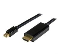 StarTech.com 6ft (2m) Mini DisplayPort to HDMI Cable - 4K 30Hz Video - mDP to HDMI Adapter Cable - Mini DP or Thunderbolt 1/2 Mac/PC to HDMI Monitor/Display - mDP to HDMI Converter Cord