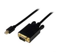 StarTech.com 6ft (2m) Mini DisplayPort to VGA Cable - Active Mini DP to VGA Adapter Cable - 1080p Video - mDP 1.2 or Thunderbolt 1/2 Mac/PC to VGA Monitor/Display - Converter Cord