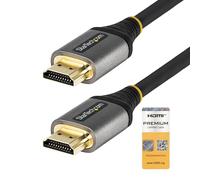 StarTech.com 6ft (2m) Premium Certified HDMI 2.0 Cable - High Speed Ultra HD 4K 60Hz HDMI Cable with Ethernet - HDR10, ARC - UHD HDMI Video Cord - For UHD Monitors, TVs, Displays - M/M