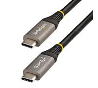 StarTech.com 6ft (2m) USB C Cable 5Gbps - High Quality USB-C Cable - USB 3.0 (5Gbps) Type-C Cable - 100W (5A) Power Delivery Charging DP Alt Mode - USB C to C Cord - Charge & Sync