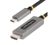 StarTech.com 6ft (2m) USB-C to HDMI Adapter Cable, 8K 60Hz, 4K 144Hz, HDR10, USB Type-C to HDMI 2.1 Video Converter Cable, USB-C DP Alt Mode/USB4/Thunderbolt 3/4 Compatible - USB-C Laptop to HDMI Monitor