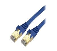 StarTech.com 6ft CAT6a Ethernet Cable - 10 Gigabit Shielded Snagless RJ45 100W PoE Patch Cord - 10GbE STP Network Cable w/Strain Relief - Blue Fluke Tested/Wiring is UL Certified/TIA (C6ASPAT6BL)