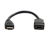 StarTech.com 6in (15cm) HDMI Extension Cable - Short HDMI Cable Male to Female - 4K HDMI Cable Extender - 4K 30Hz UHD HDMI Port Saver M/F - High Speed HDMI 1.4 - 30AWG - HDMI Dongle Extender
