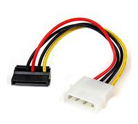 StarTech SATAPOWADPL 6in 4 Pin LP4 to Left Angle SATA Power Cable Ada - StarTech.com