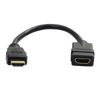 StarTech.com 6in HDMI Extension Cable - Short HDMI Cable Male to Female - 4K HDMI Cable Extender - 4K 30Hz UHD HDMI Port Saver M/F - High Speed HDMI 1.4 - 28AWG - HDMI Dongle Extender (HDMIEXTAA6IN)