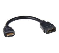 StarTech.com 6in High Speed HDMI Port Saver Cable M/F - Ultra HD 4k x 2k HDMI Cable - HDMI Port Saver 6-inch (HDMIEXTAA6IN), Black