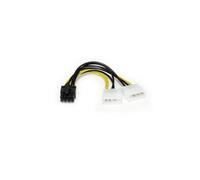 StarTech.com 6in LP4 to 8 Pin PCI Express Video Card Power Cable Adapter