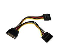 StarTech.com 6in SATA Power Y Splitter Cable Adapter - M/F | SATA power (M) to SATA power (F), Male to Female