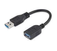 StarTech.com USB 3.0 A-to-A extension cable - 6 in, black