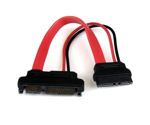 StarTech.com 6in Slimline SATA to SATA Adapter with Power - F/M