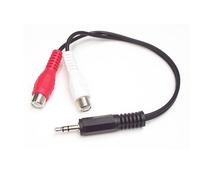 StarTech.com 6in Stereo Audio Cable - 3.5mm Male to 2x RCA Female
